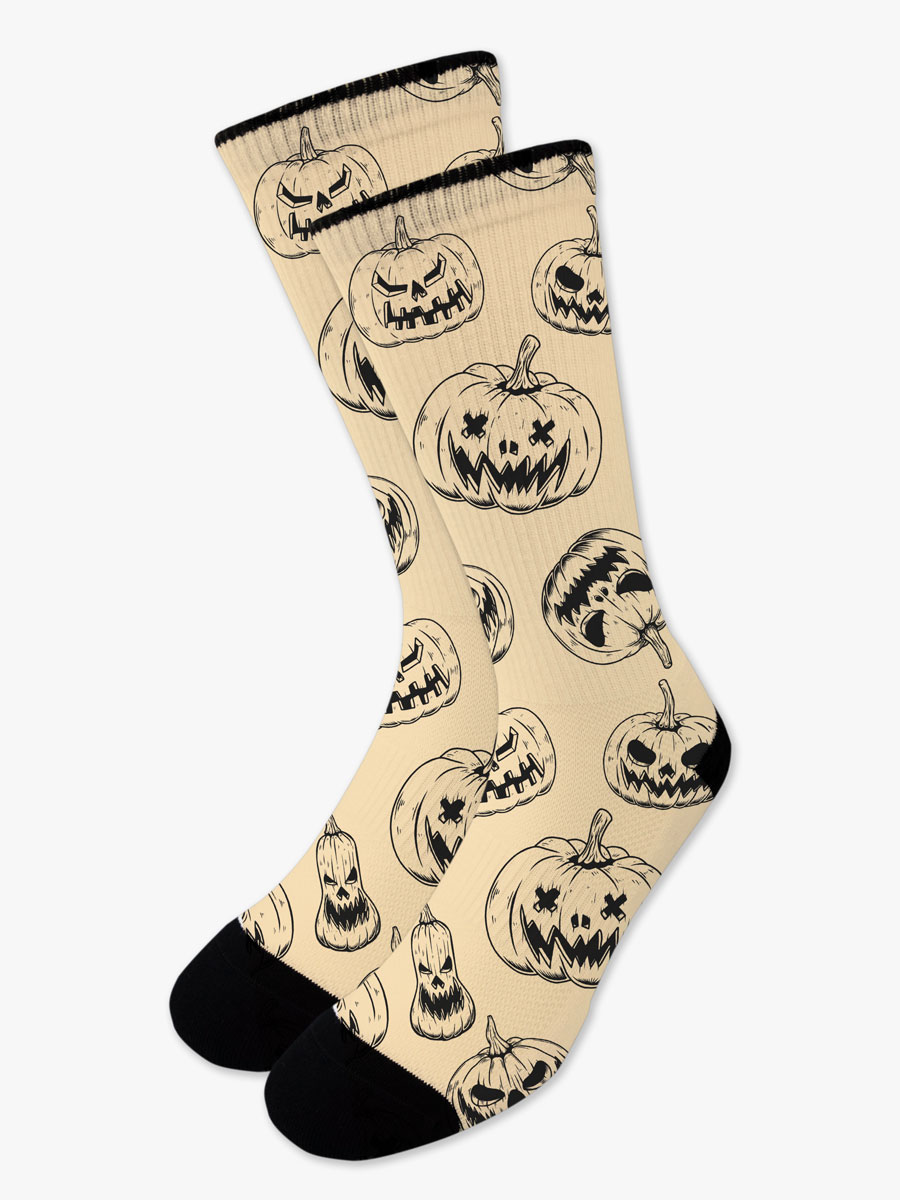 Κάλτσα Τυπωμένη με Σχέδια Pumpkin Boo NODO Κάλτσα Τυπωμένη με Σχέδια Pumpkin Boo NODO
