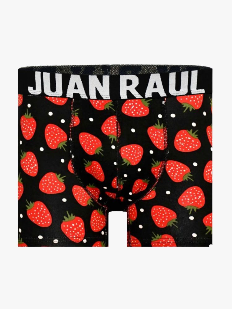 Ανδρικό Βαμβακερό Μποξεράκι με Σχέδια Strawberries JUAN RAUL