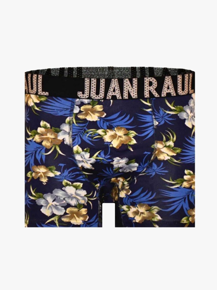 Ανδρικό Βαμβακερό Μποξεράκι με Σχέδια Tropical Blue JUAN RAUL