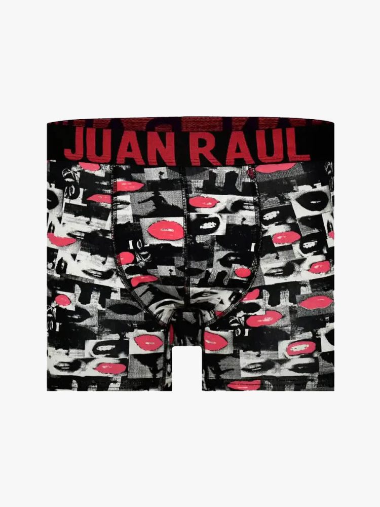 Ανδρικό Μποξεράκι Βαμβακερό με Σχέδια Pop Art Lips JUAN RAUL